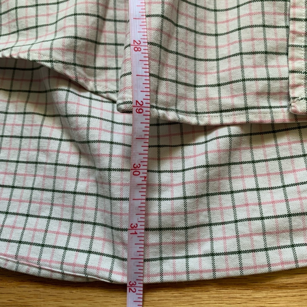 Ralph Lauren Plaid Cream Button Down Long Sleeve Size XL. Custom Fit - Picture 5 of 7
